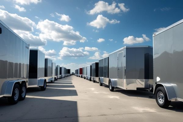 This image is about enclosed trailers