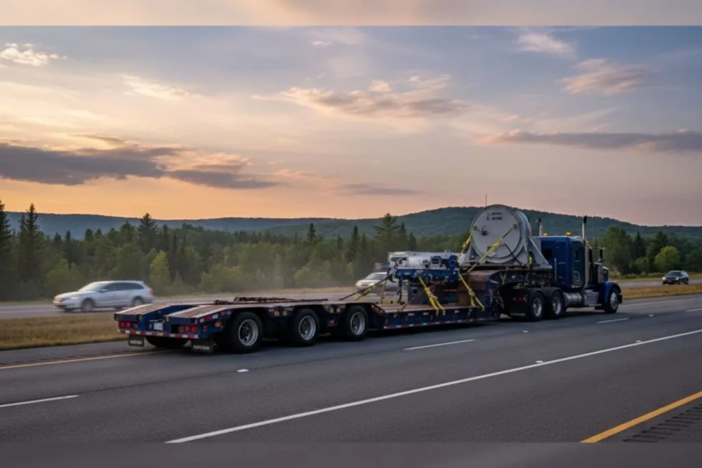 This is an image of double drop trailer